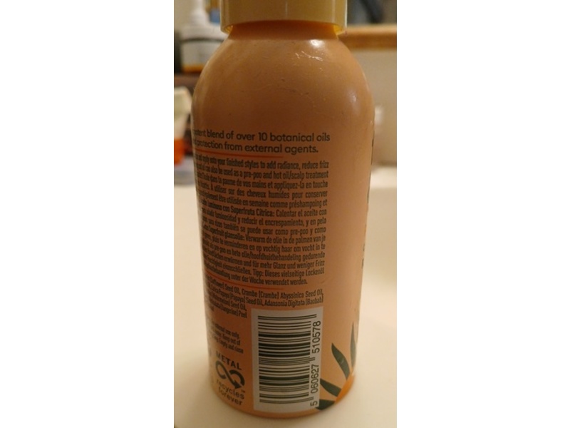 Flora & Curl Protect Me Radiance Oil, Citrus Superfruit, 3.4 fl oz/100 mL