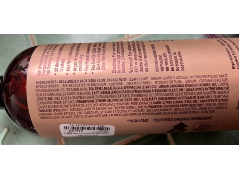 Pura d'or Biotin Shampoo, 33.8 fl oz/1 L