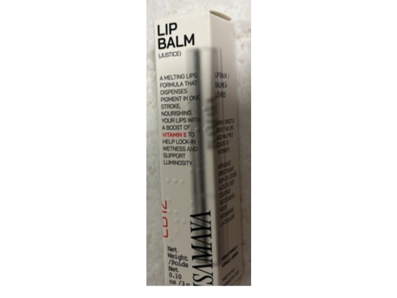 Isamaya Lip Balm, Justice, 0.10 oz/3 g