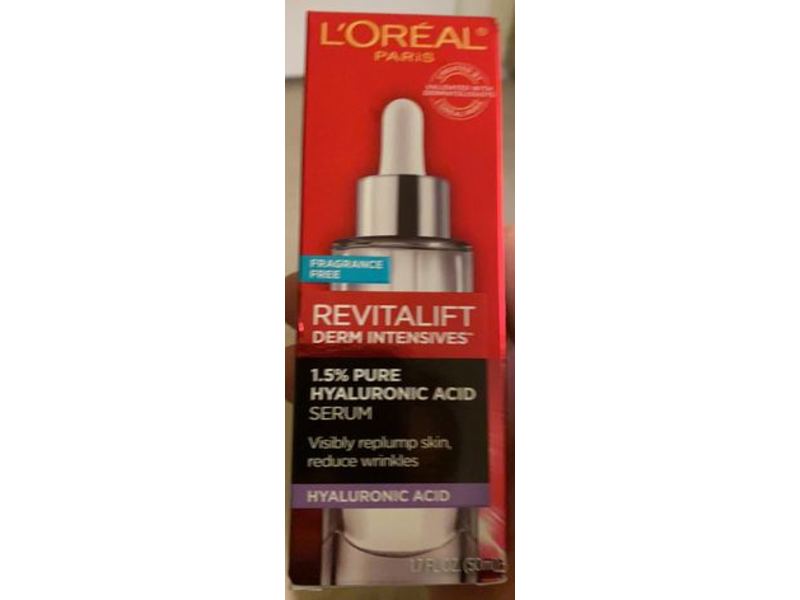 L'Oreal Paris Revitalift Derm Intensives 1.5% Pure Hyaluronic Acid Serum, 1.7 fl oz/50 mL