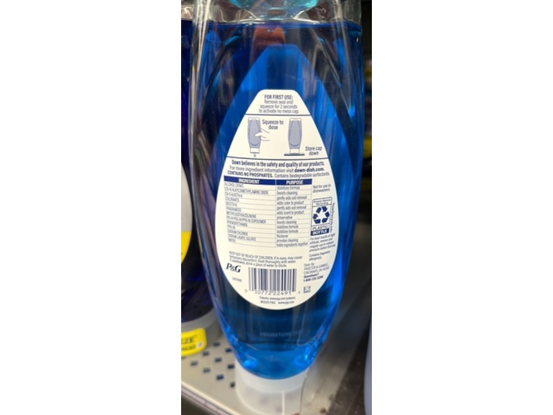 Dawn Ultra Dishwashing Liquid, Strawberry Fields Scent, 22 fl oz/650 mL