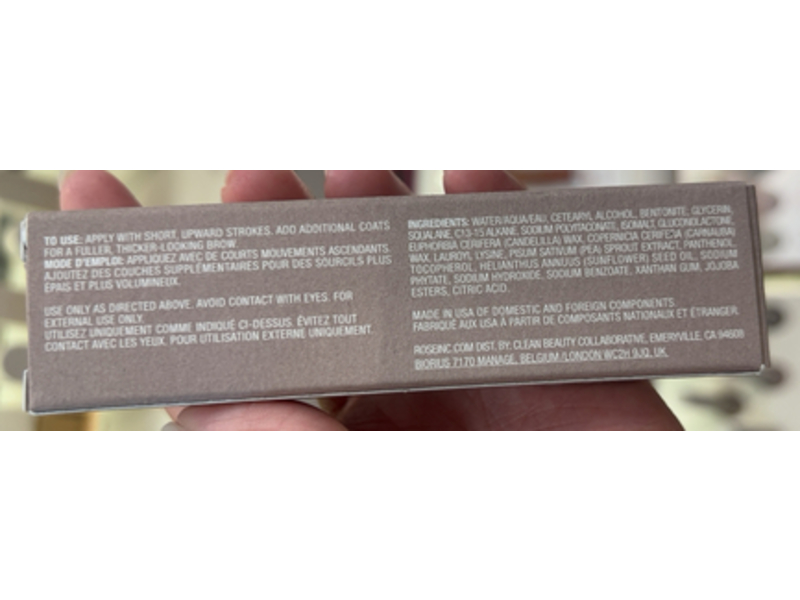 Rose Inc Brow Renew Enriched Shaping Eyebrow Gel, Fill 01, 0.2 oz/6.3 g