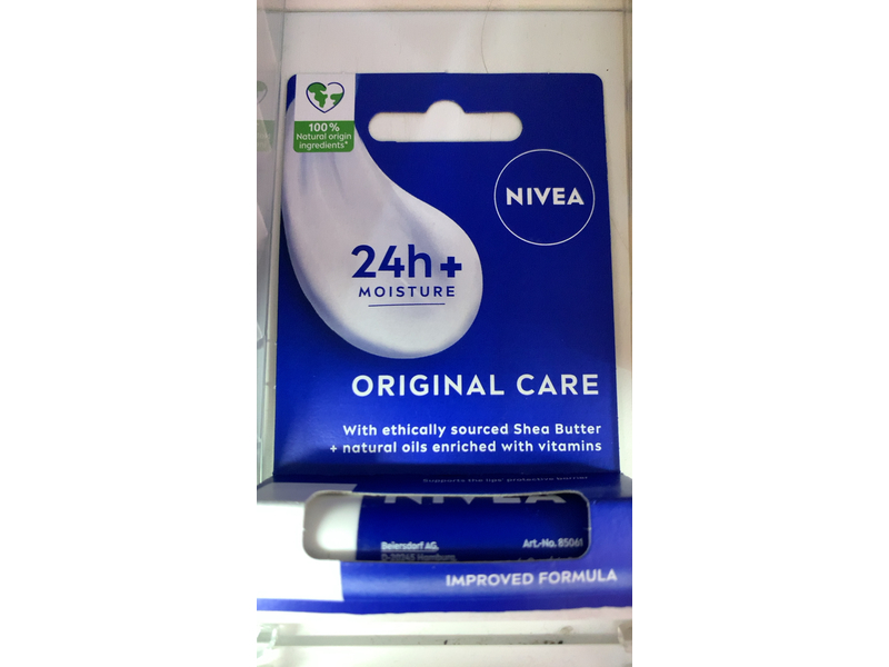 Nivea Original Care 24h Moisture Lip Balm, 5 mL