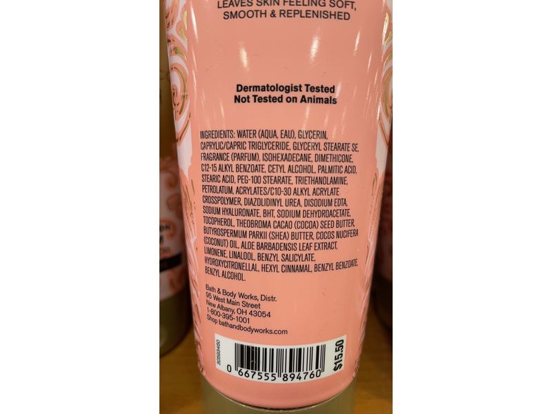 Bath & Body Works Macaron Body Cream, Peach Prosecco, 8 oz/226 g
