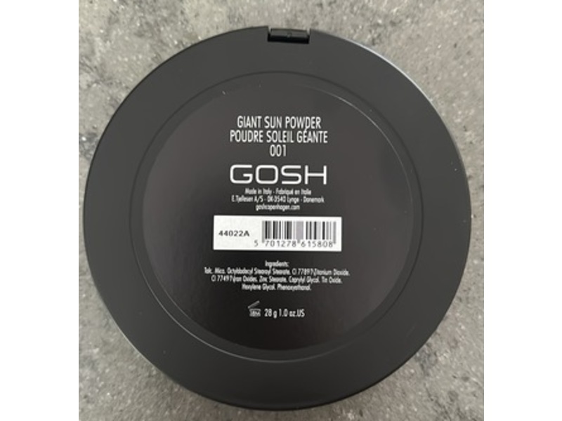 Gosh Giant Sun Powder, 001 Metallic Gold, 1 oz/28 g