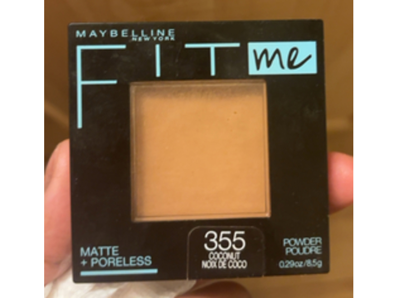 Maybelline New York Fit Me Matte + Poreless Powder, 355 Coconut, 0.29 oz/8.5 g