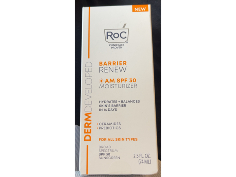RoC Barrier Renew AM Moisturizer, SPF 30, 2.5 fl oz/74 mL