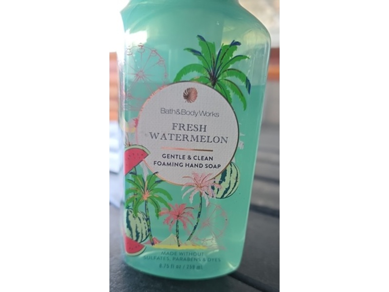 Bath & Body Works Gentle & Clean Foaming Hand Soap, Fresh Watermelon, 8.75 fl oz/259 mL