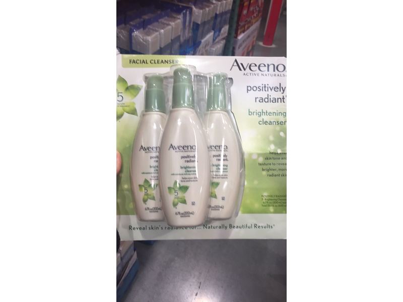 Aveeno Positively Radiant Brightening Cleanser,6.7 fl oz/200 mL