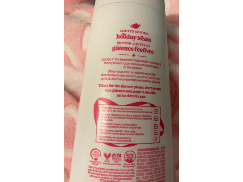 Dove Body Wash, Sugar Cookie, 20 fl oz