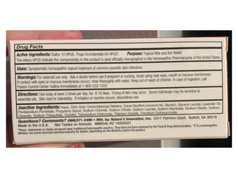 Naturasil Mite B Gone Topical Mite & Multi Purpose Itch Soap, Micronized Volcanic Sulfur & Lavender Oil, 4 oz, Pack Of 2