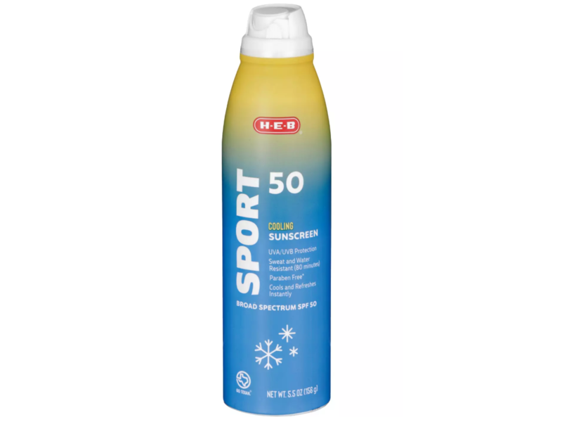 H.E.B Cooling Sunscreen, SPF 50, Sport, 5.5 oz/156 g