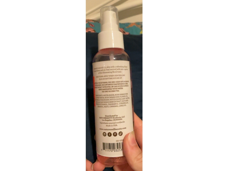 Nature Well Nourishing Facial Toner, Rose Flower, 3.6 fl oz/107 mL