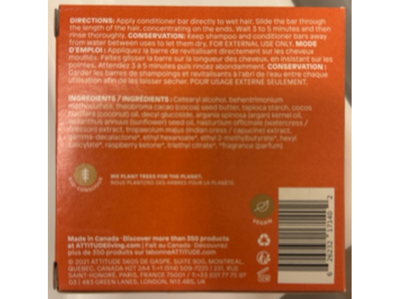 Attitude Volumizing Conditioner Bar, 4 oz/113 g