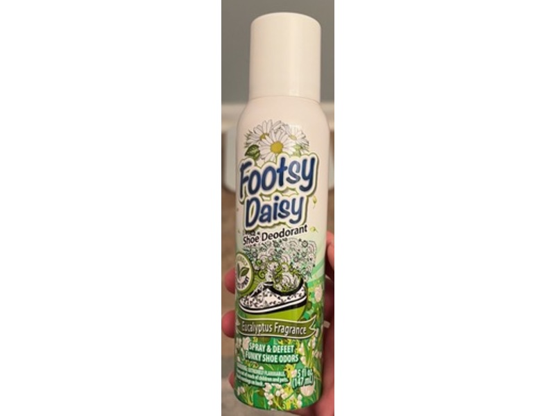 Footsy Daisy Shoe Deodorant, Eucalyptus Fragrance, 5 fl oz/147 mL