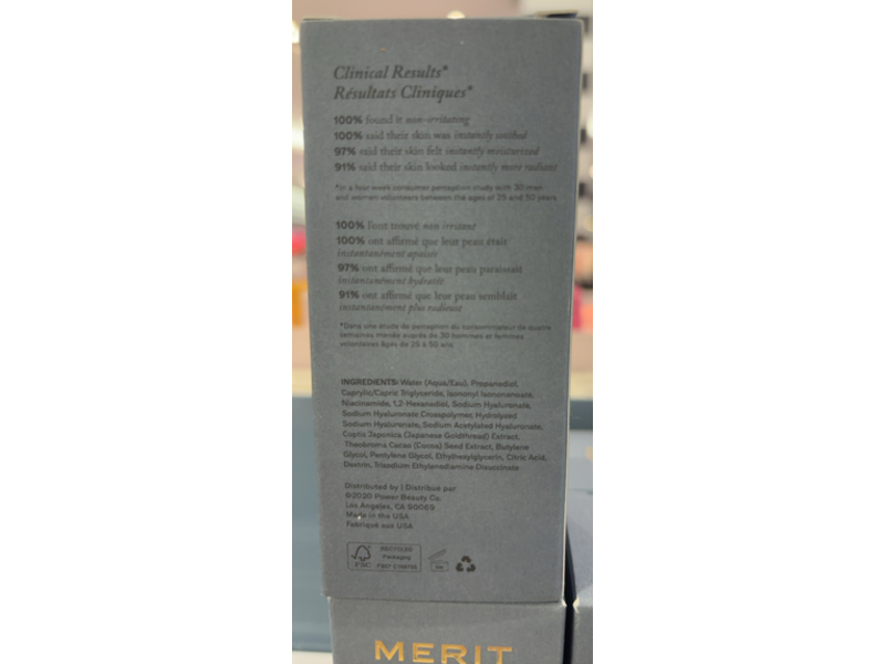Merit Beauty Great Skin Instant Glow Serum, 1.7 fl oz/50mL