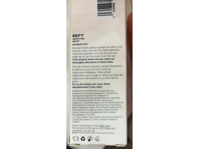Refy Blur & Hydrate Face Primer, 1.4 fl oz/40 mL