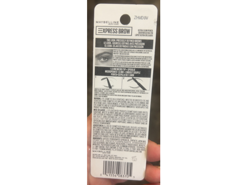 Maybelline New York Express Brow Ultra Slim Pencil, Taupe