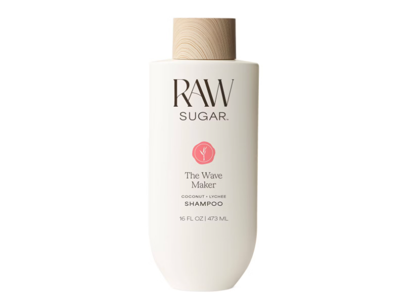 Raw Sugar The Wave Maker Shampoo, Lychee + Coconut, 16 fl oz/473 mL