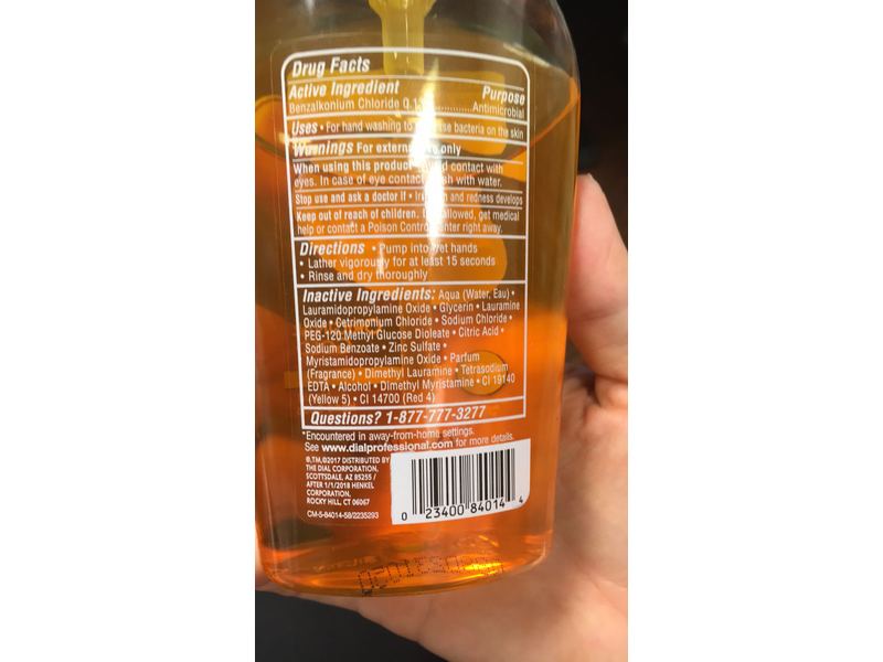 Dial Liquid Antibacterial Hand Soap, Gold, 7.5 fl oz