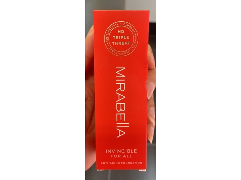 Mirabella Invincible For All Anti-Aging Liquid Foundation, Light L110, 1 fl oz/30 mL