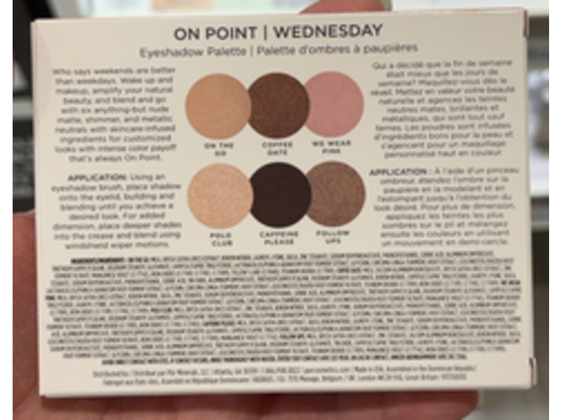 Pur On Point Eyeshadow Palette, Wednesday, 0.23 oz/6.6 g