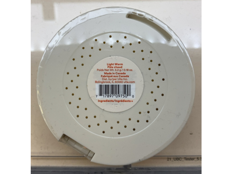 Ulta Beauty Adjustable Coverage Powder Foundation, Light Warm, 0.18 oz/5.2 g