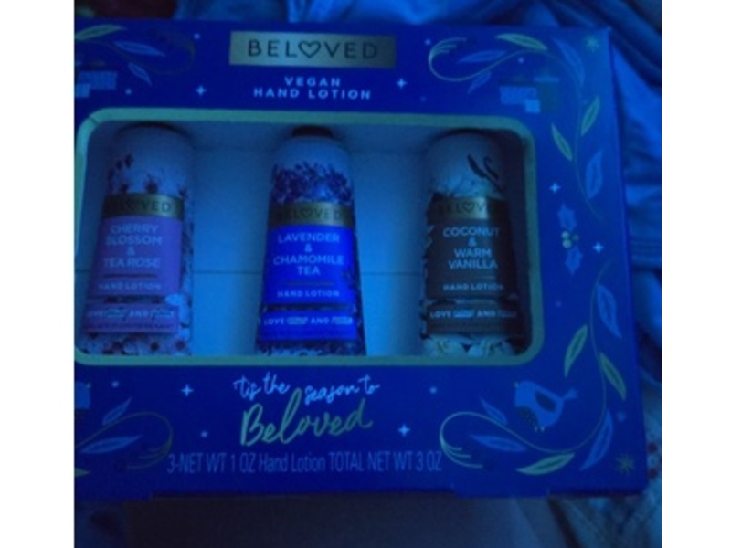 Beloved Vegan Hand Lotion Variety Set, 3 fl oz