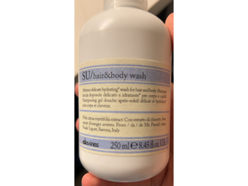 Davines Su Hair & Body Wash, 8.45 fl oz/250 mL