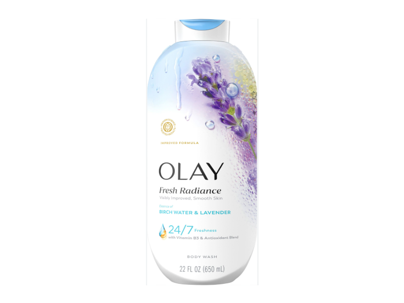 Olay Fresh Radiance Body Wash, Birch Water & Lavender, 22 fl oz/650 mL