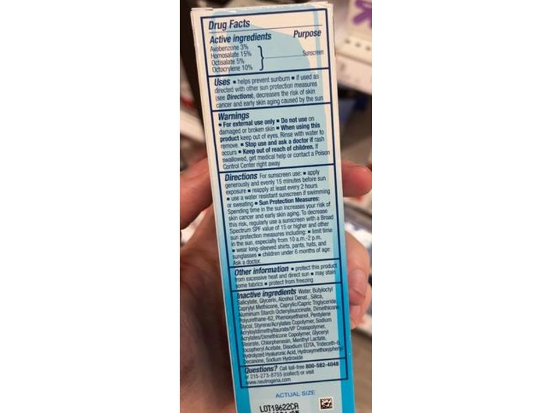 Neutrogena Hydro Boost Moisturizer, SPF 50, Fragrance Free , 1.7 fl oz/50 mL