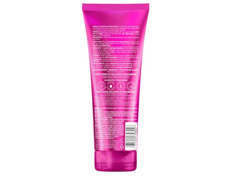 L'Oreal Paris Ever Pure Conditioner, Iron Sleek, 6.8 fl oz/200 mL