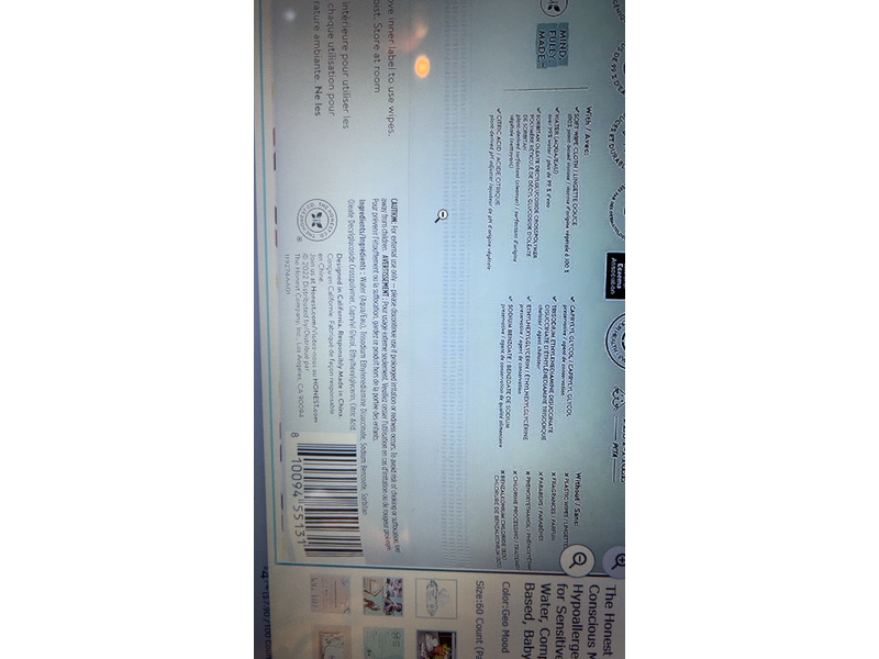 Honest Sensitive Clean Conscious Wipes, Geo Mood, 60 Count