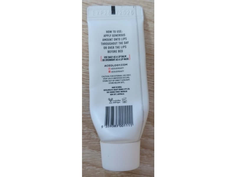 Aceology Berry Glaze Overnight Lip Mask, 0.17 fl oz/5 mL