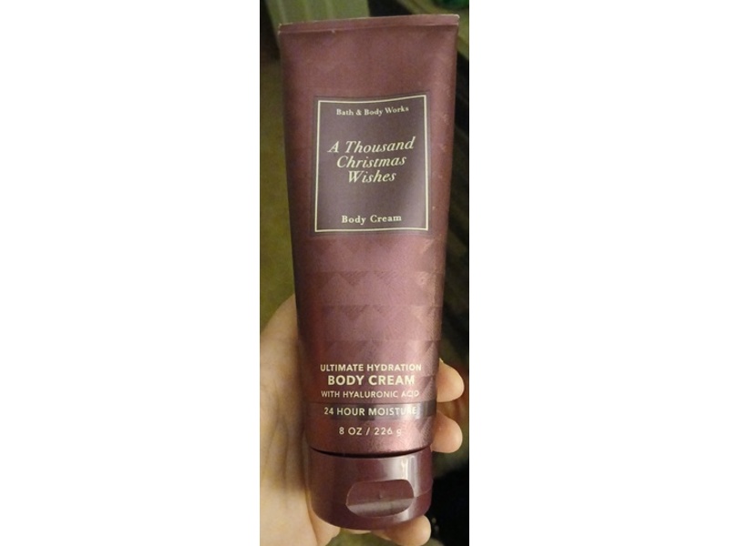 Bath & Body Works Ultimate Hydration Body Cream, A Thousand Christmas Wishes, 8 oz/226 g