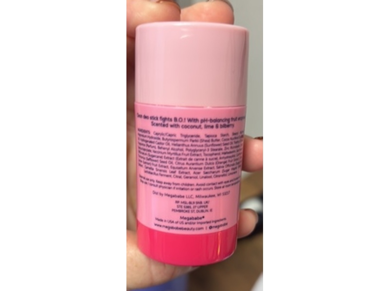 Megababe The Smoothie Deo Fruit Enzyme Daily Deodorant, 1 oz/28 g