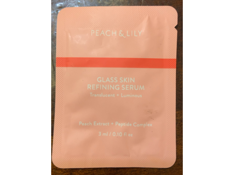 Peach & Lily Glass Skin Refining Serum, Peach Extract + Peptide Complex, 0.10 fl oz/3 mL