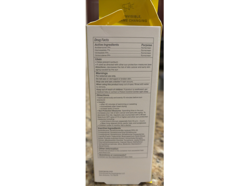 Supergoop! Unseen Sunscreen, SPF 50, 2.5 fl oz/73.9 mL