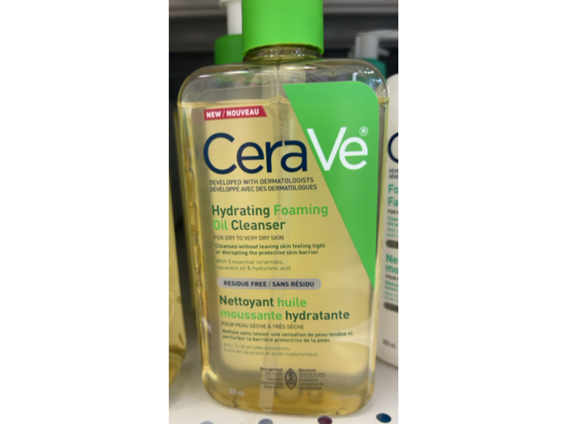 CeraVe Hydrating Foaming Oil Cleanser, 12.0 fl oz/355 mL