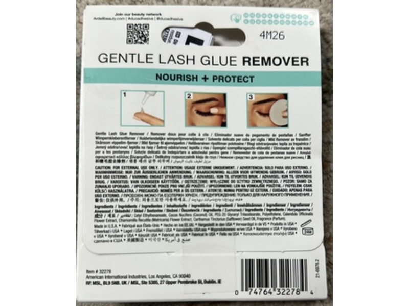 DUO Gentle Lash Glue Remover, 0.25 fl oz/7 g