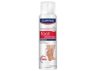 Curitas Foot Defense Antibacterial Foot Deodorant, 150 mL