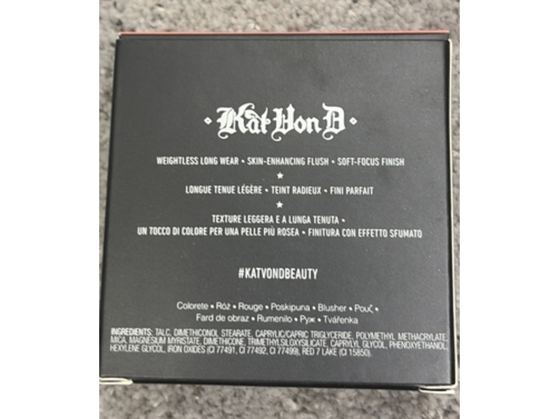 Kvd Beauty Everlasting Blush, Honeysuckle Peachy Beige, 0.22 oz/6.3 g