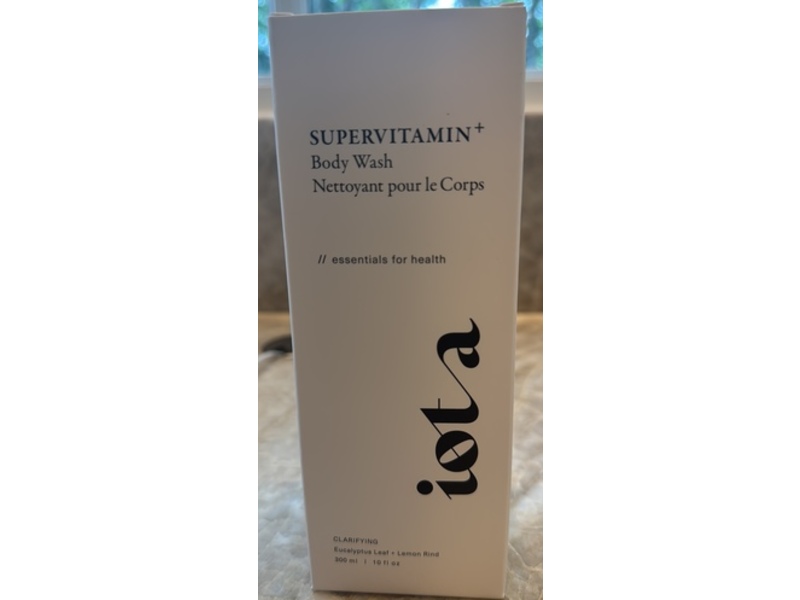 Iota Supervitamin+ Body Wash, Eucalyptus Leaf + Lemon Rind, 10 fl oz/300 mL