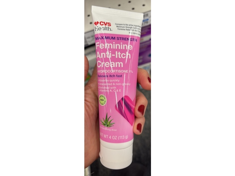CVS Health Feminine Anti-Itch Cream, 4 oz/113 g