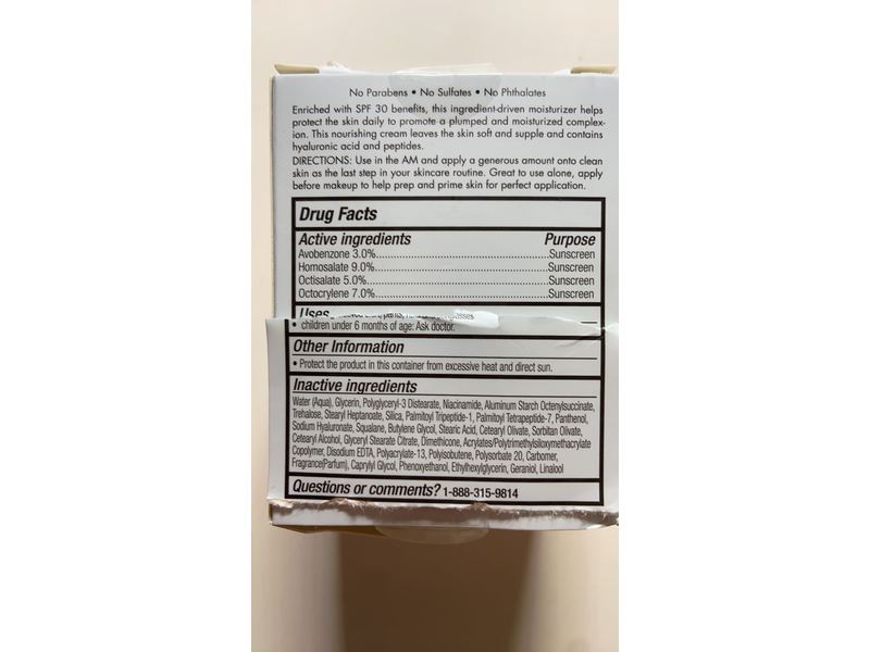 e.l.f. Holy Hydration! Face Cream, Broad Spectrum SPF 30 Sunscreen, 1.76 oz/50 g