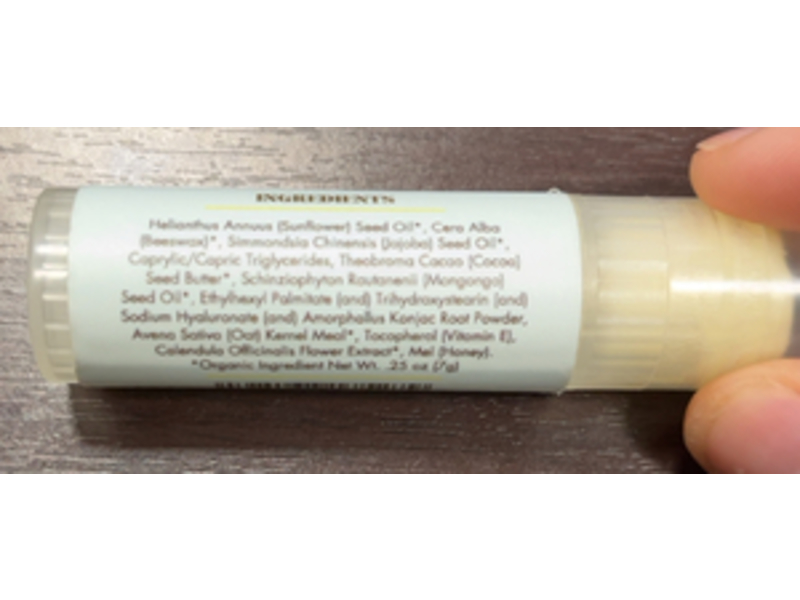The Ocean Healed My Eczema Nourishing Lip Balm, Oats, Pure Manuka Honey & Mongongo Oil, 0.25 oz/7 g