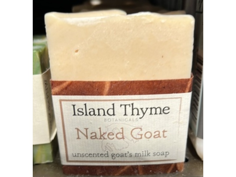 Island Thyme Naked Goat Soap, 4 oz