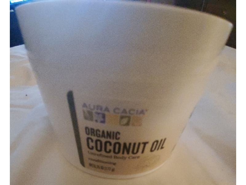 Aura Cacia Organic Coconut Oil, 6.25 fl oz/177 g