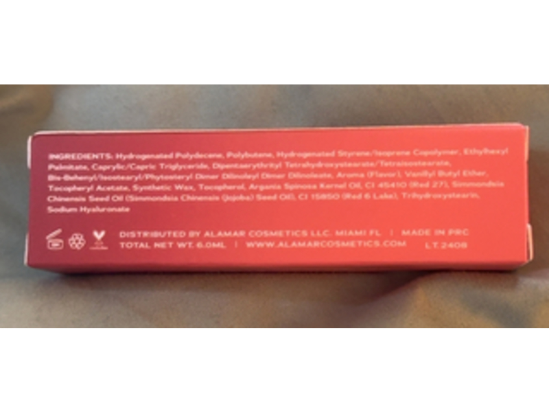 Alamar Cosmetics Plumping Lip Water, Agua Ardiente, 6 mL