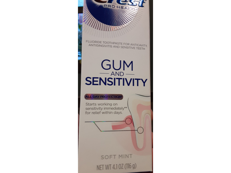 Crest Pro Health Gum And Sensitivity Toothpaste, Soft Mint, 4.1 oz / 116 g